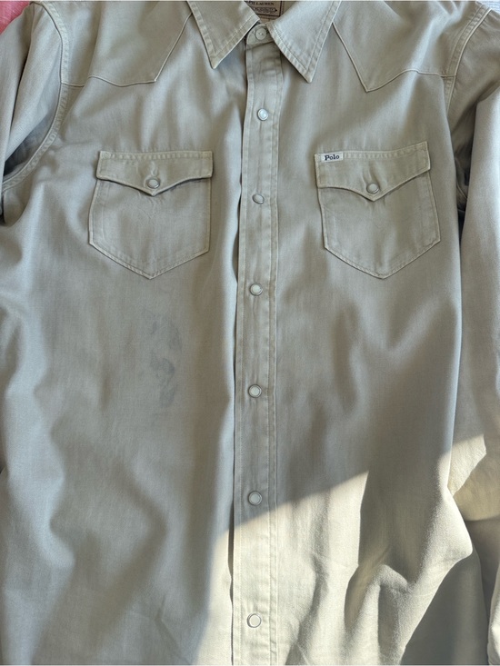 Polo Ralph Lauren Other - Polo by Ralph Lauren Light Tan Western Snap Shirt